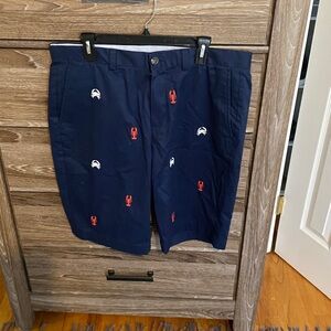 Brooks Brothers Navy and White Striped Shorts